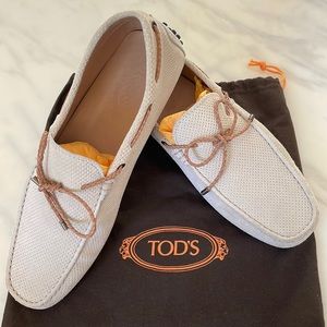Mens Todd sued moccasins - like new